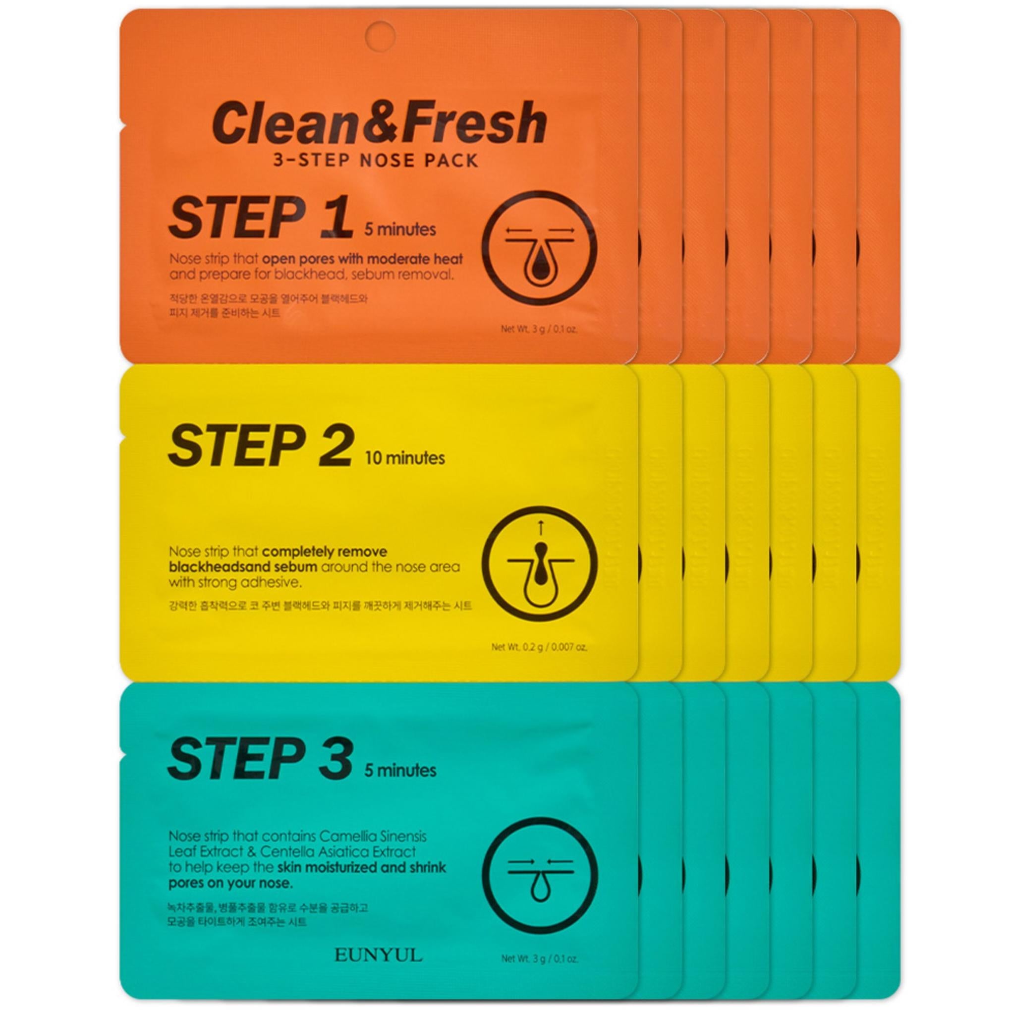 Paquete de 3 pasos para una nariz limpia y fresca