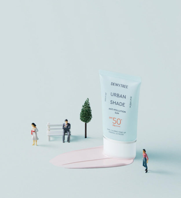 Dewytree アーバン シェード アンチ ポリューション サン クリーム SPF50+ PA++++ 50ml + 10ml + ハイアミノ ミルク 10ml セット