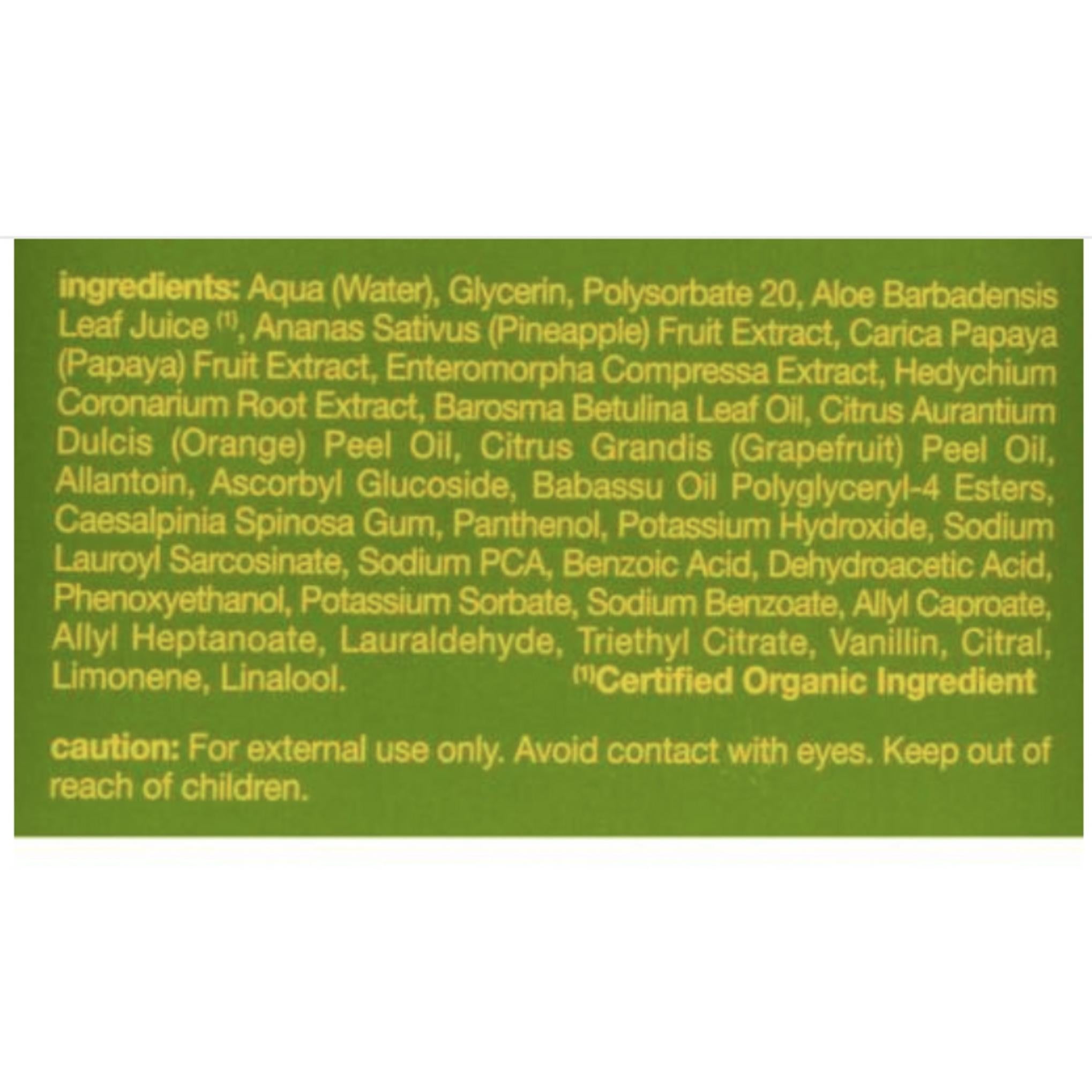 Alba Botanica Hawaiian 3 em 1 Toalha Limpa Enzima de Abacaxi Purificante de Poros Profundo