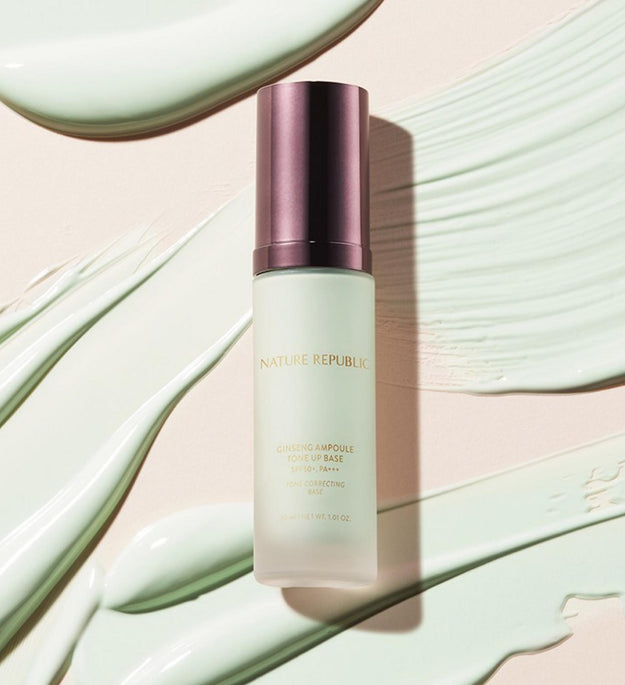 [Nature Republic] أمبولات الجينسنغ ذات قاعدة معززة للون البشرة SPF50+ PA+++ 30 مل
