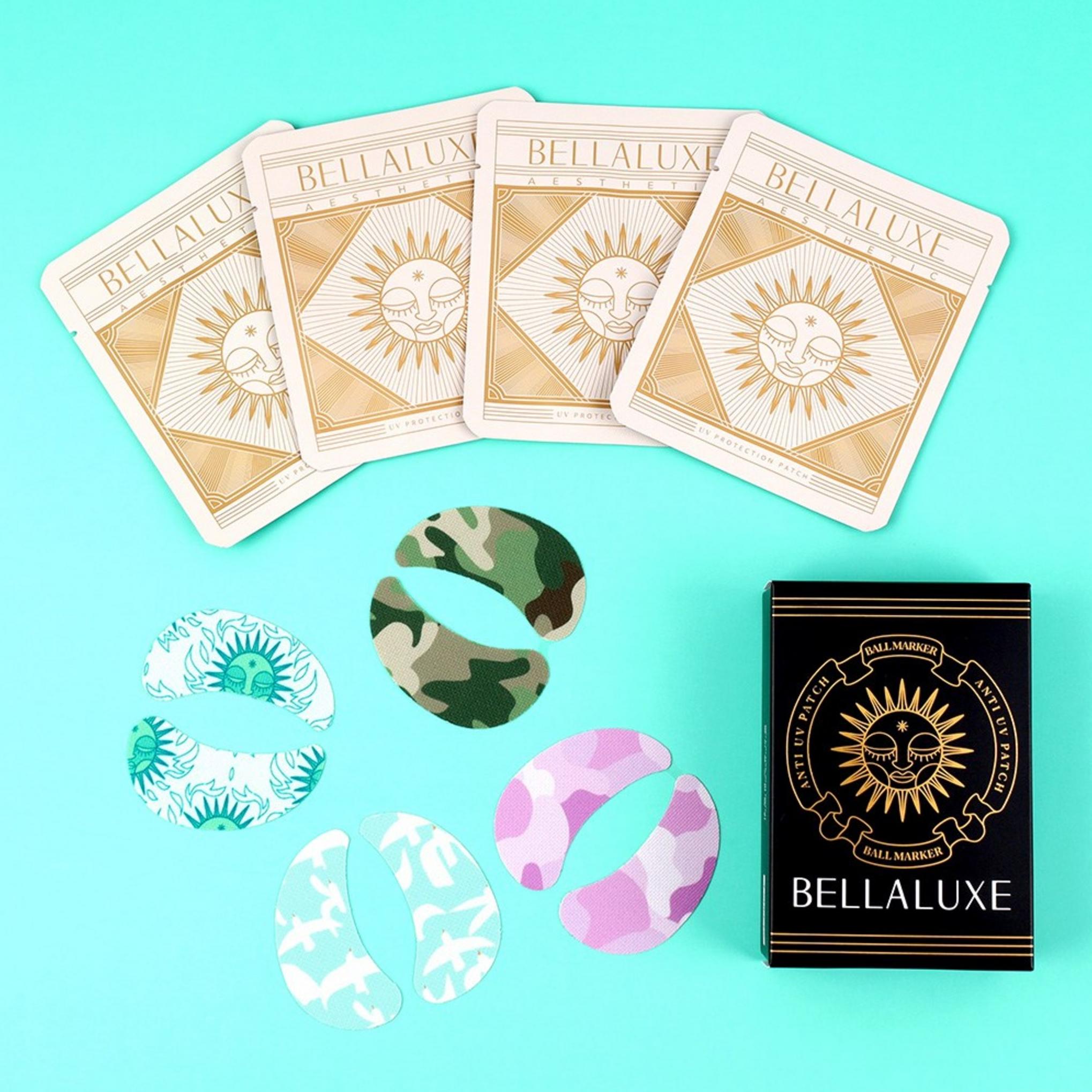 Belalux UV Sports Sun Patch УФ-защита Патч для гольфа Различные графические солнцезащитные патчи 4 типа * 2P