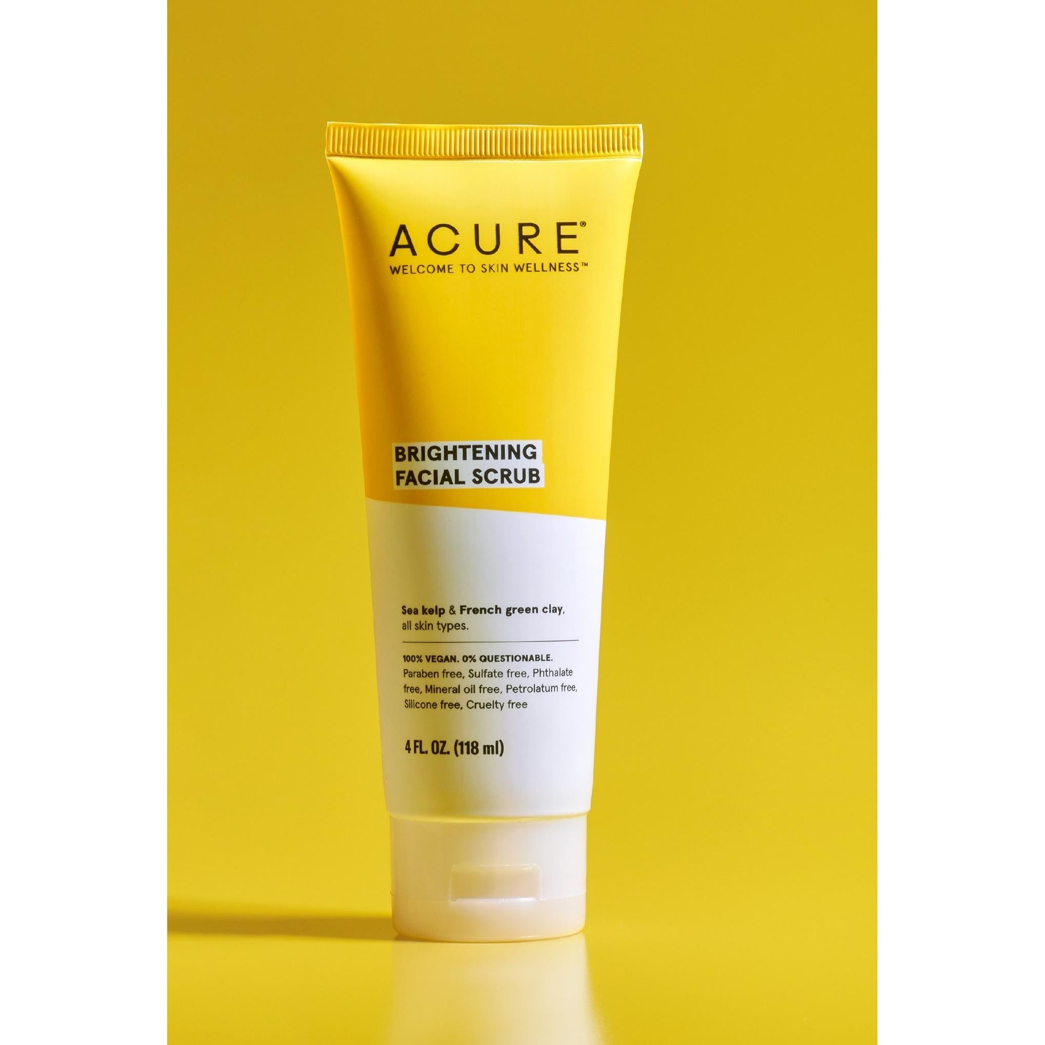 Exfoliante facial iluminador de Acure
