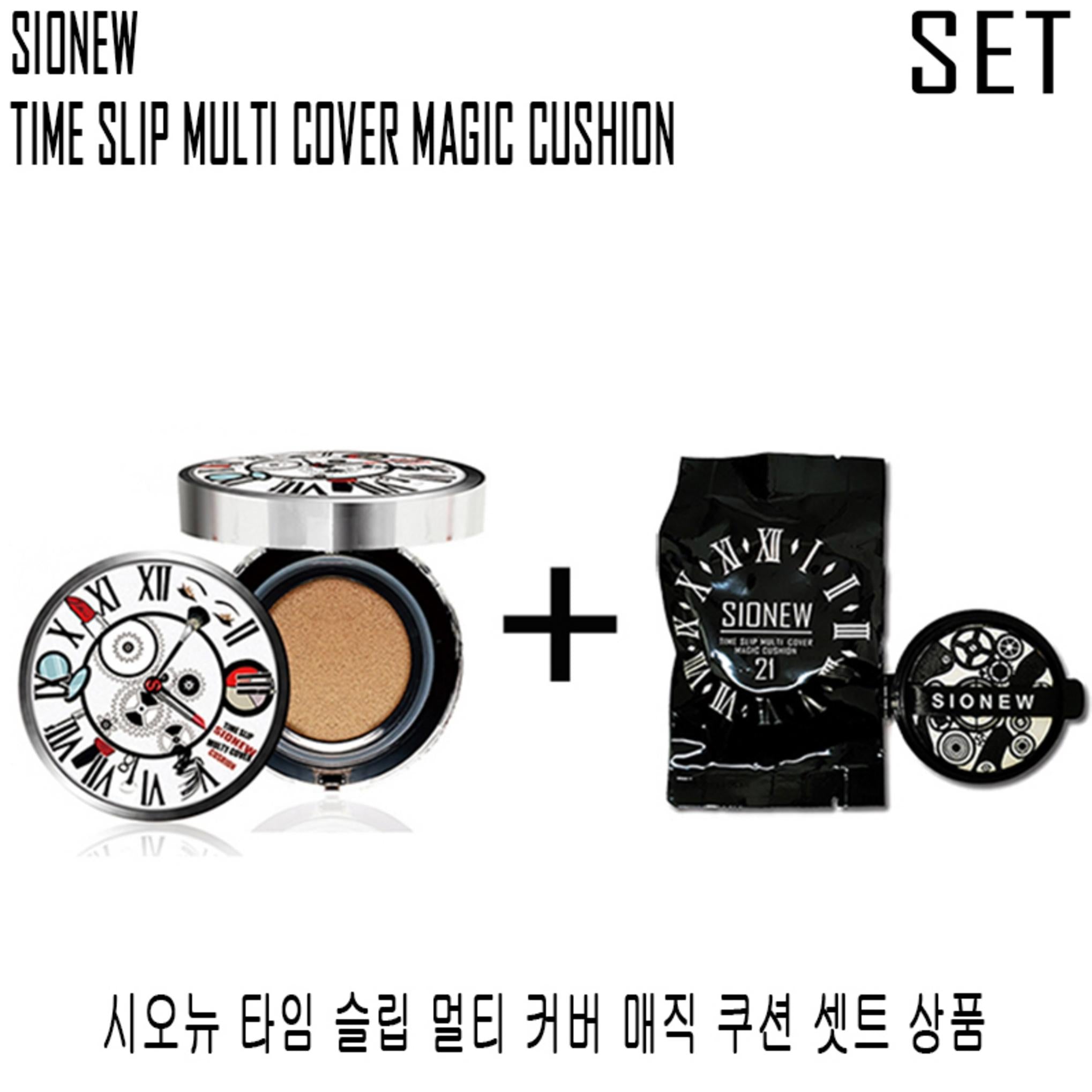 Cionew (composition du set) Coffret de fonds de teint Cushion Pact avec une bonne couvrance, longévité et adhérence