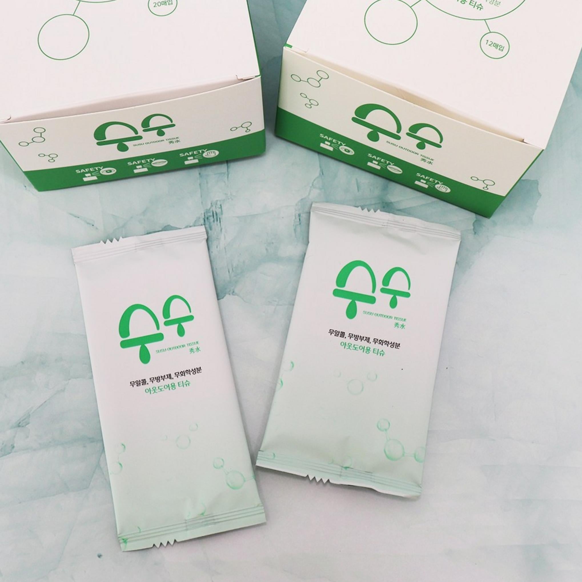 Set regalo con fazzoletti bagnati per esterni, regalo Chuseok per l'inaugurazione della casa, per la pulizia dell'ospedale