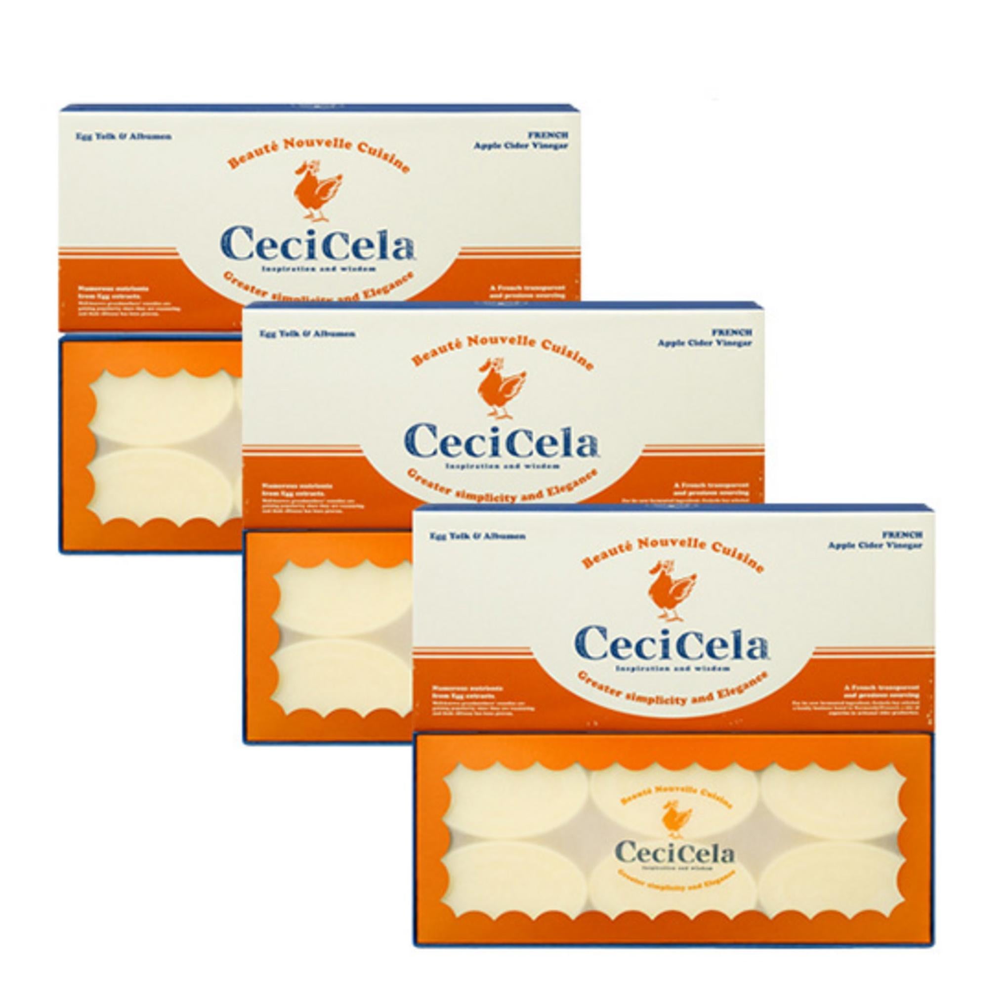 Ceci Cella Beauty Bar Яйцо и нормандский яблочно-кедровый уксус 6 шт.