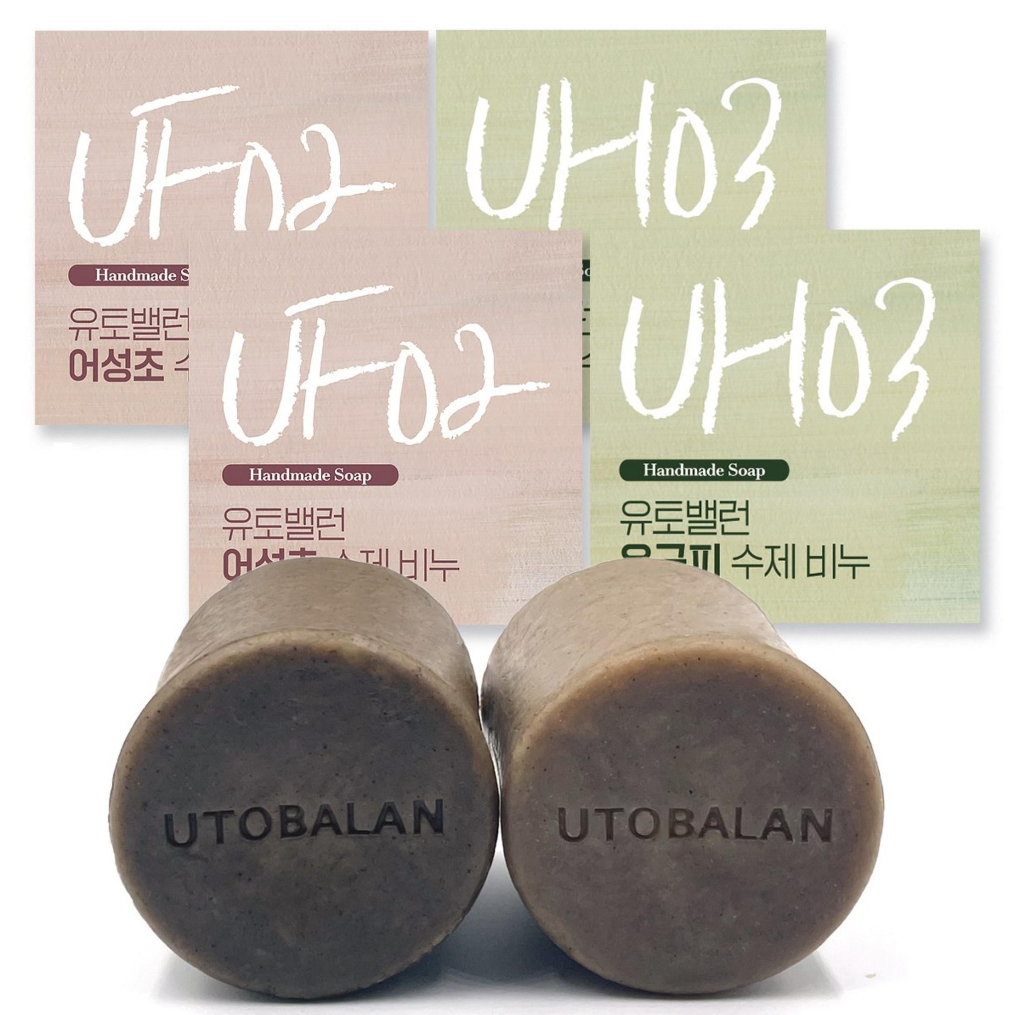 Набор мыла ручной работы Yuto Ballon Eoseongcho 2p + Yugeunpi 2p