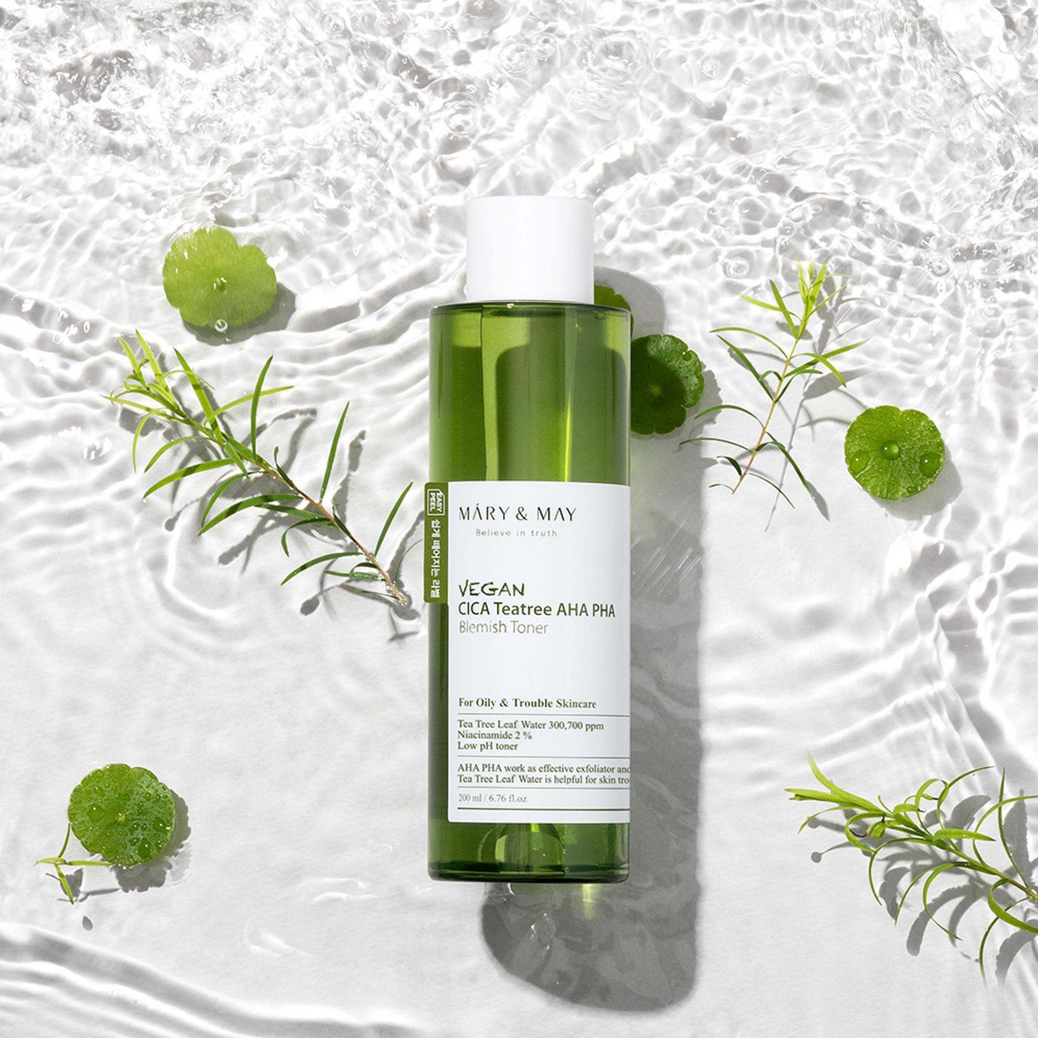 Marienmay Vegan Cica Tea Tree Aha Pha Blemish Toner