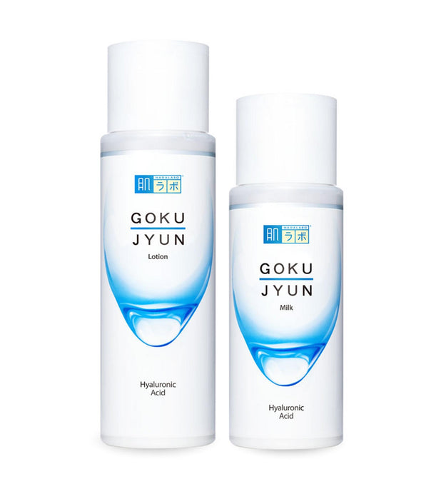 Hadalabo Gokujyun Lotion (Highly Moisturizing Lotion) 170ml + Hadalabo Gokujyun Milk (Highly Moisturizing Emulsion) 140ml