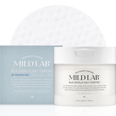 Mild Lab Blue Centella Daily Toner Pad