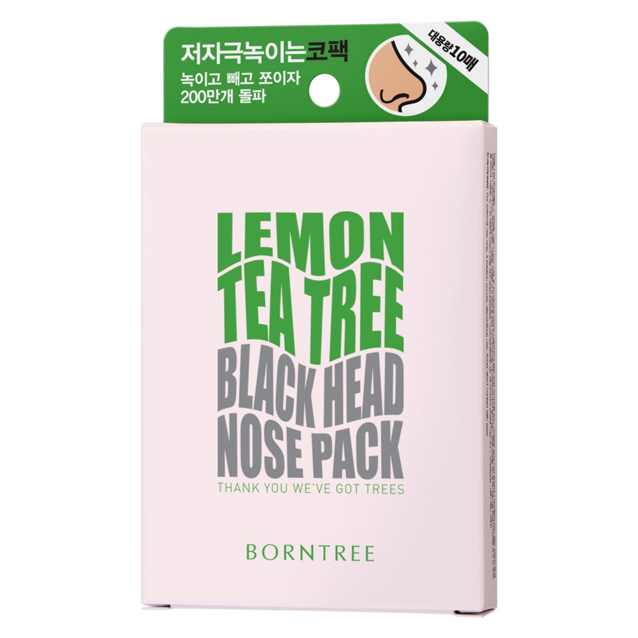 Mascarilla para puntos negros de la nariz con aceite de árbol de té y limón de Bontree