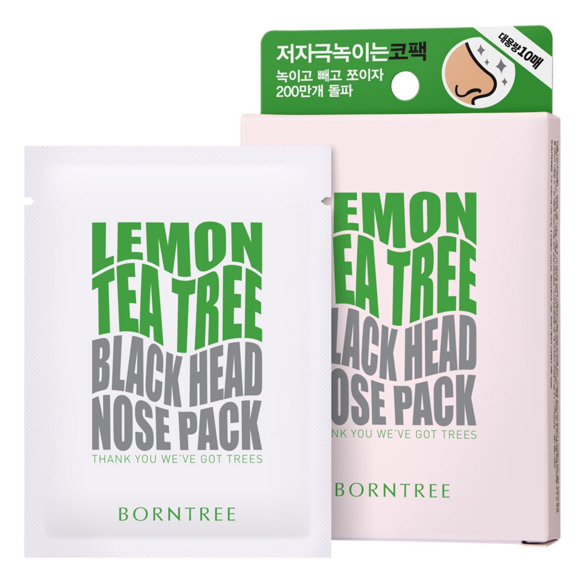 Mascarilla para puntos negros de la nariz con aceite de árbol de té y limón de Bontree