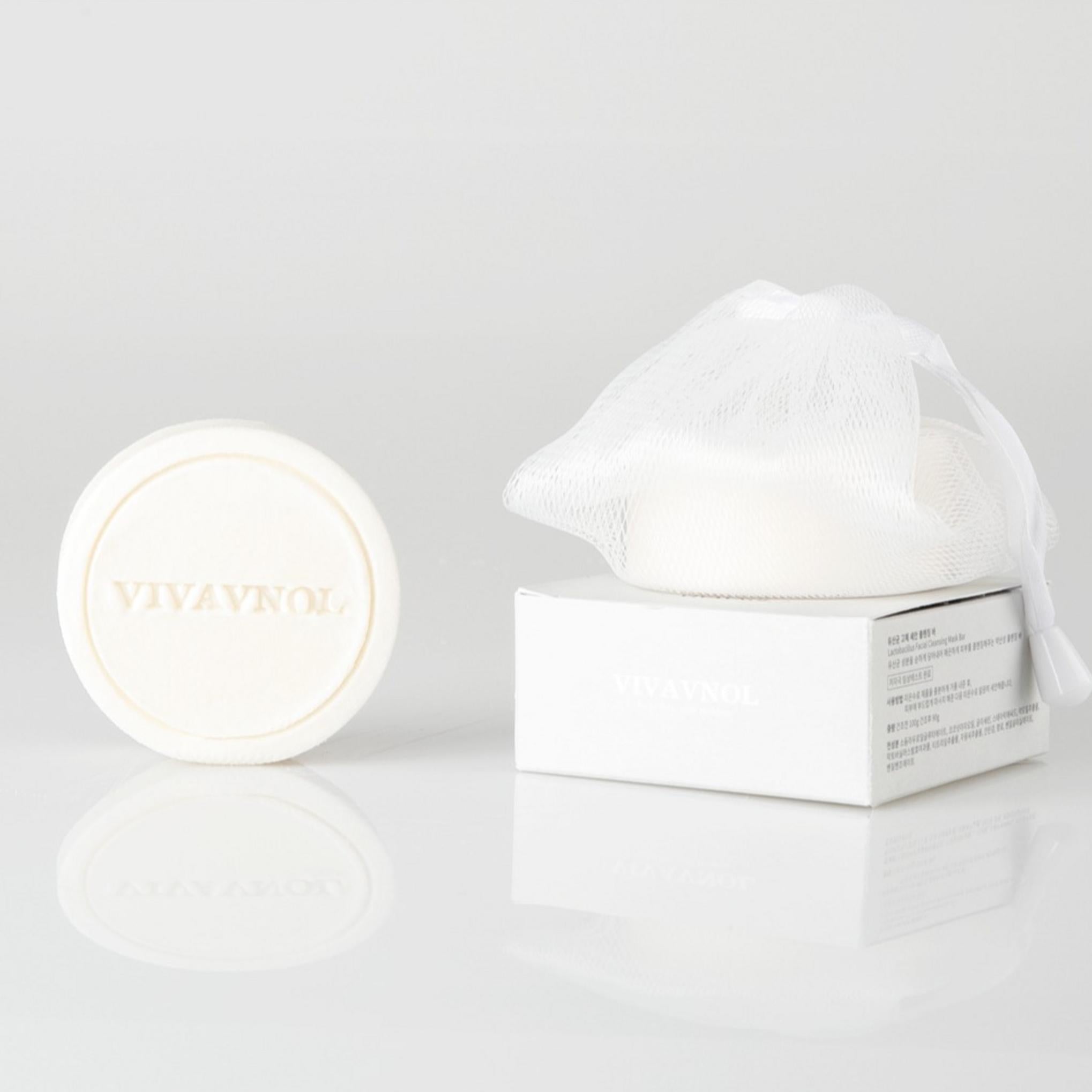 Твердый очищающий брусок для умывания с лактобактериями Vivavenol