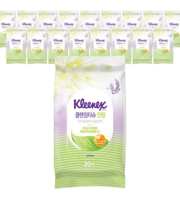 Kleenex Tissu Nettoyant Apaisant - Démaquillant
