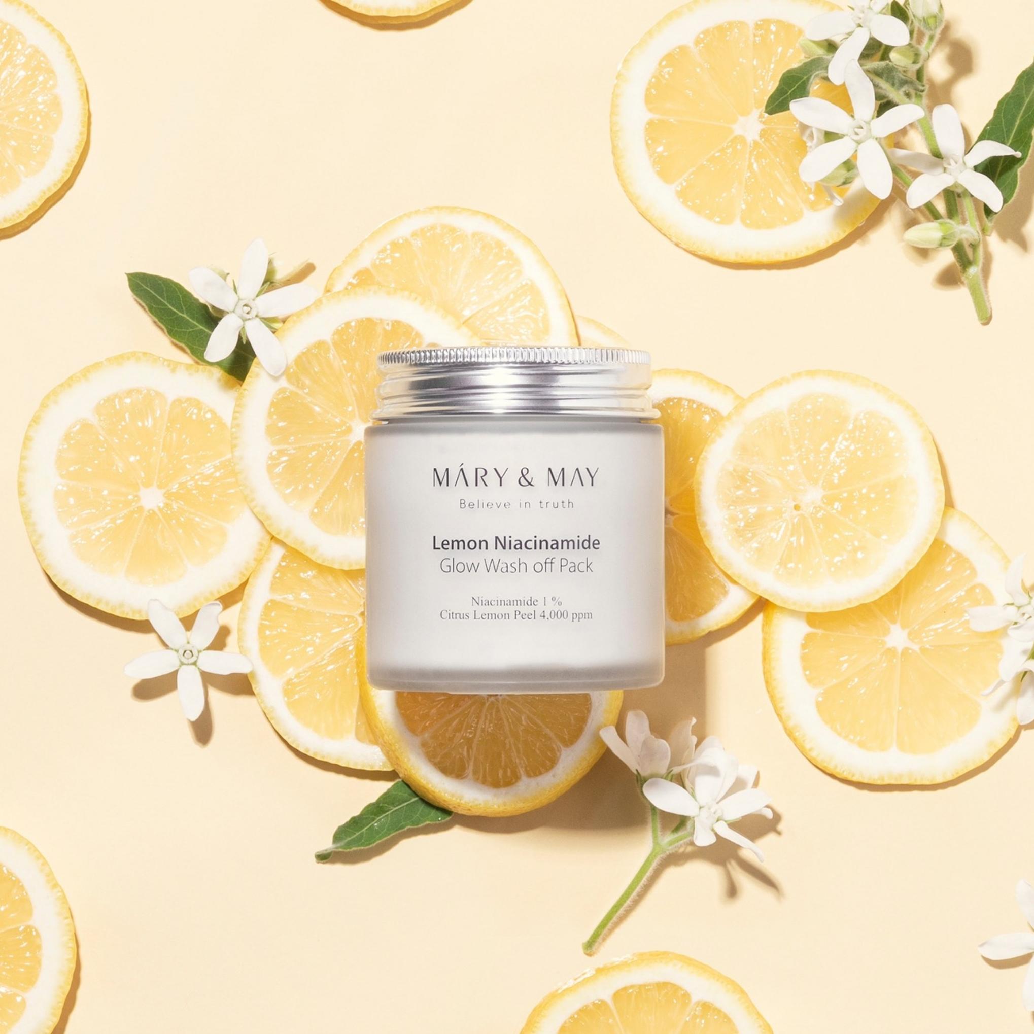 Marienmay Lemon Niacinamide Glow Wash Off Pack 125g