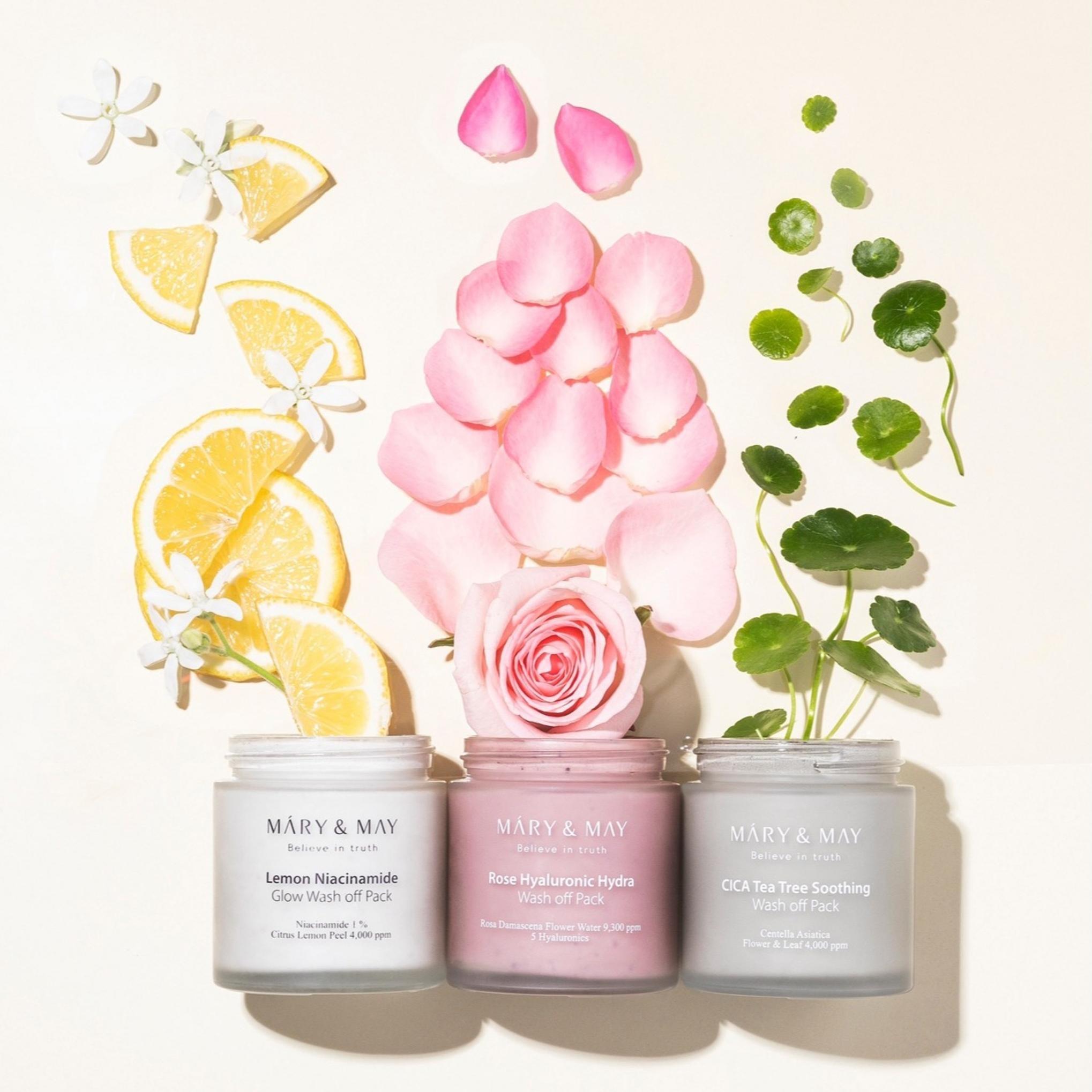 Marienmay Rose Hyaluronic Hydra Wash Off Pack 125g