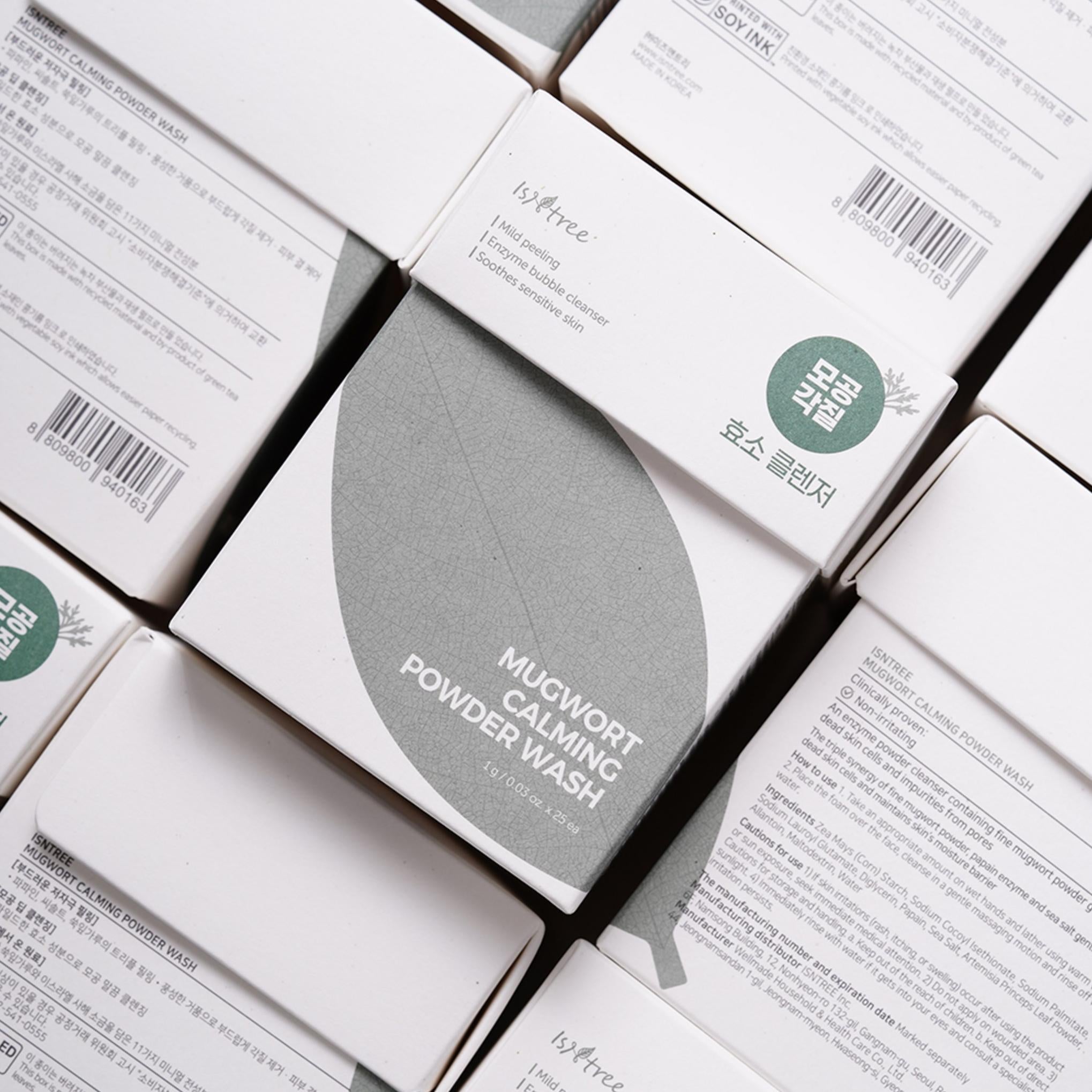 Isntree Mugwort Calming Powder Wash