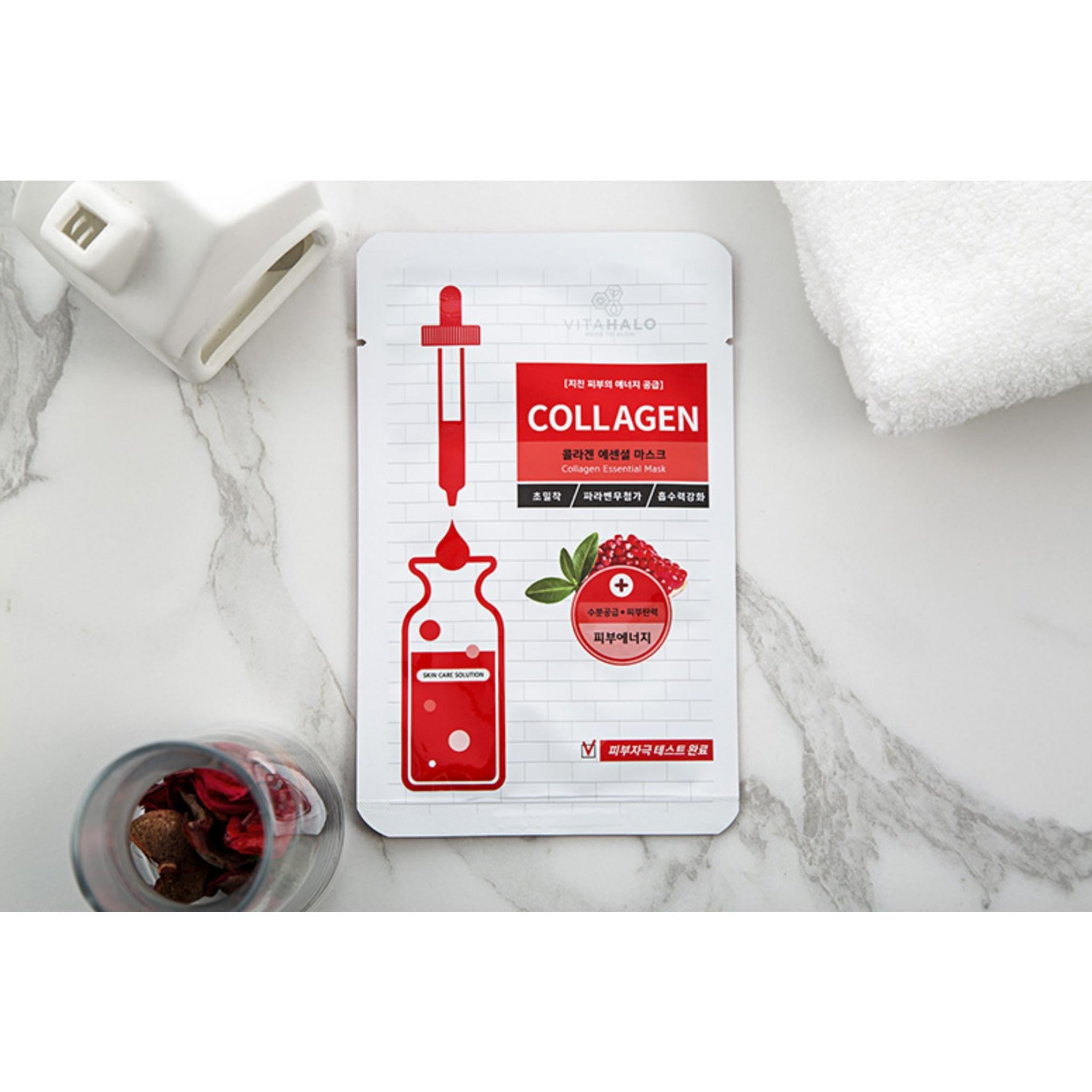 Vita Halo Mascarilla Esencial de Colágeno Pack 22ml