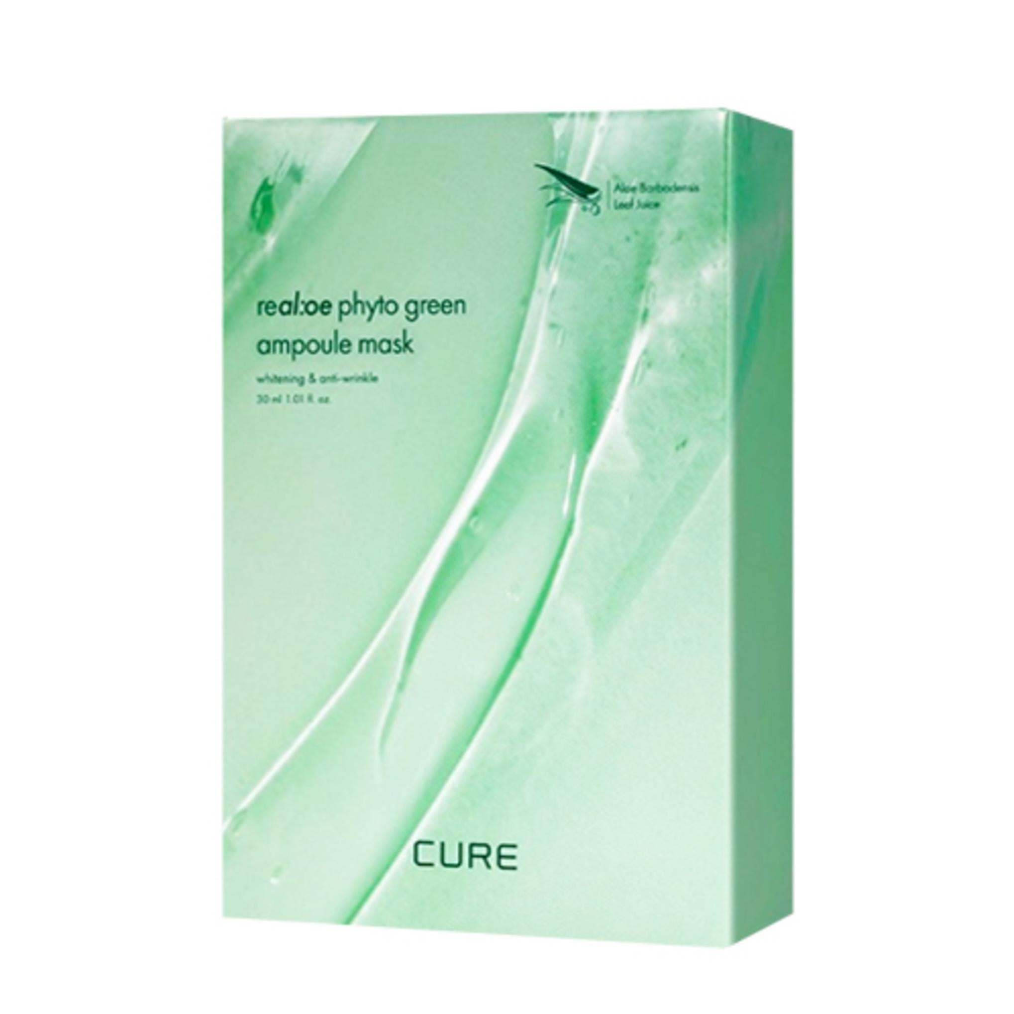 Kim Jeong-moon Aloe Lasense Loe Cure Rialoe Fiala Maschera Verde Phyto 300ml