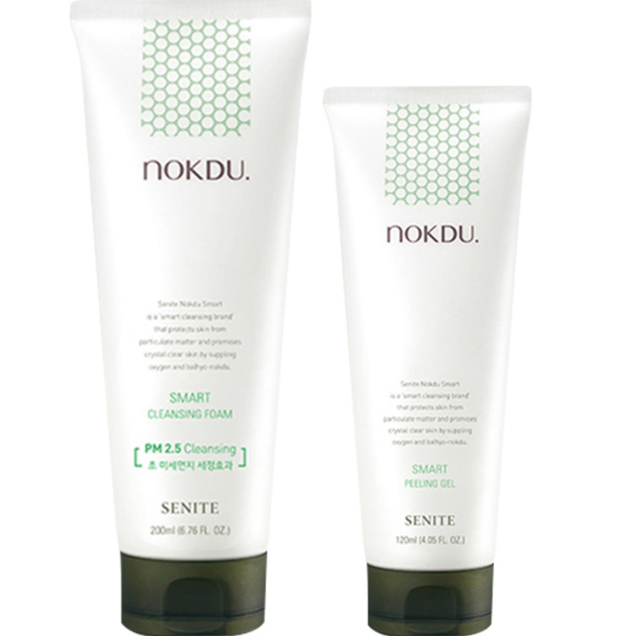 Ensemble mousse nettoyante intelligente Senite aux haricots mungo + gel peeling (2 types)