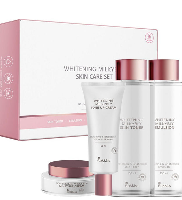 Rocky's Whitening Milky Vely Skin Care Set of 4