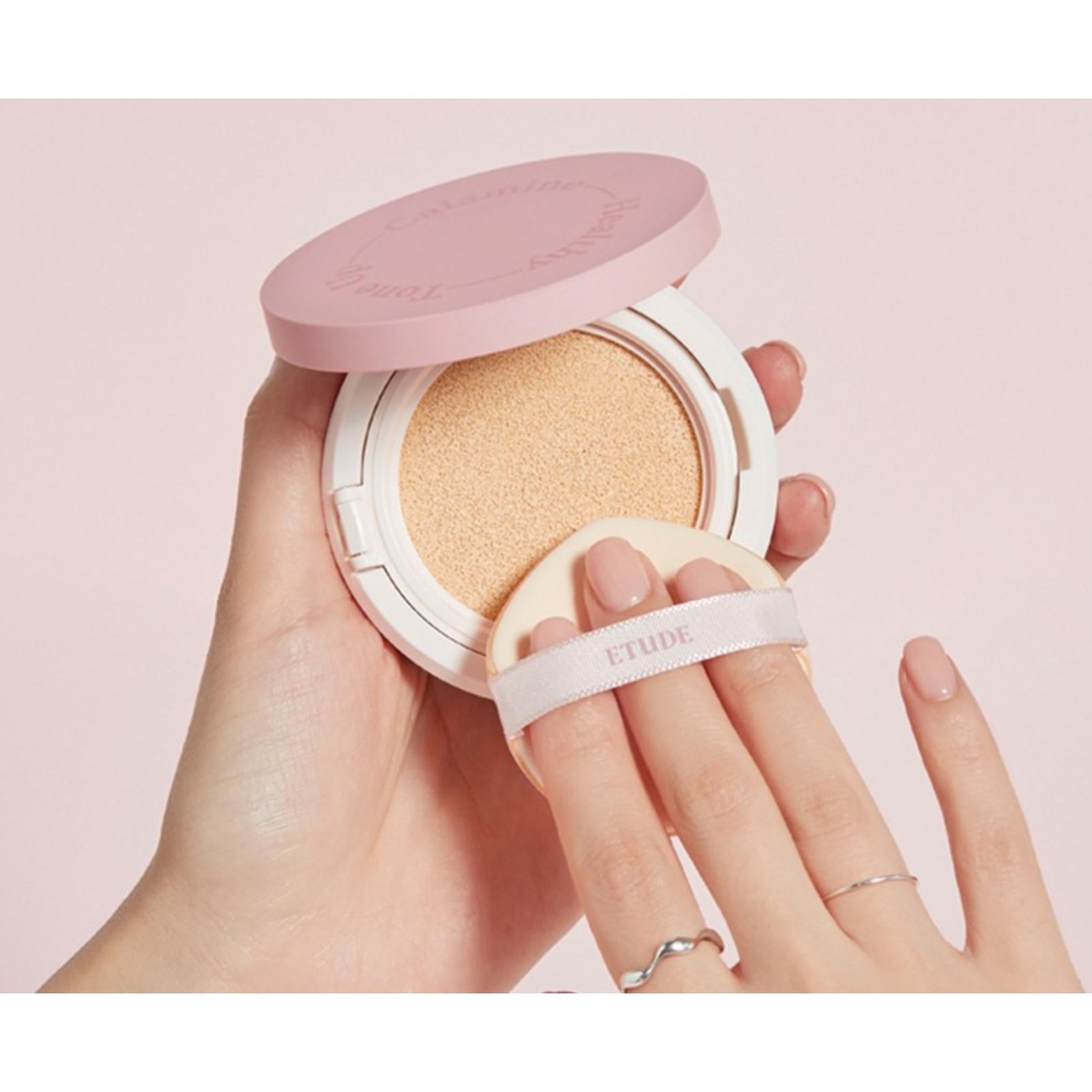 Coussin tonifiant ETUDE Healthy Calamine SPF34 PA++