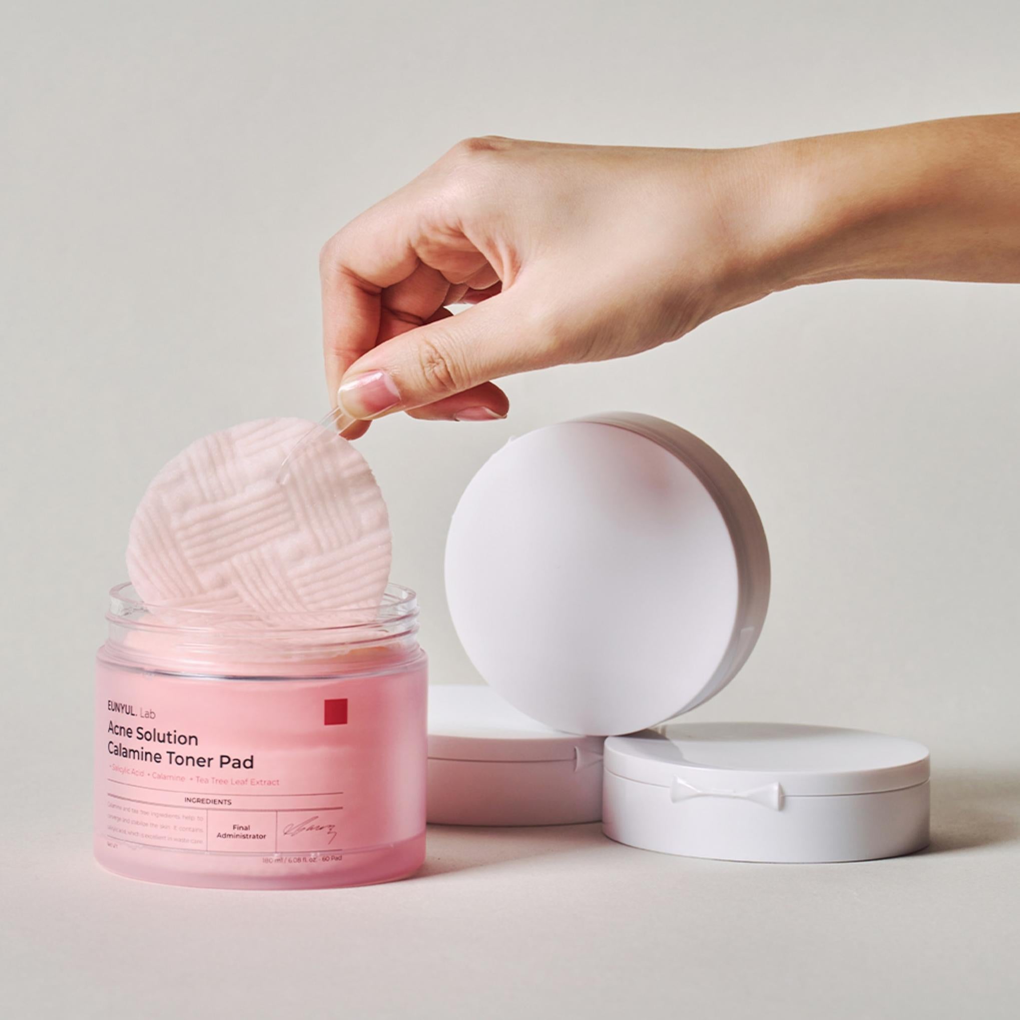 Eunyul Lab Solução para Acne Calamine Toner Pad 180ml