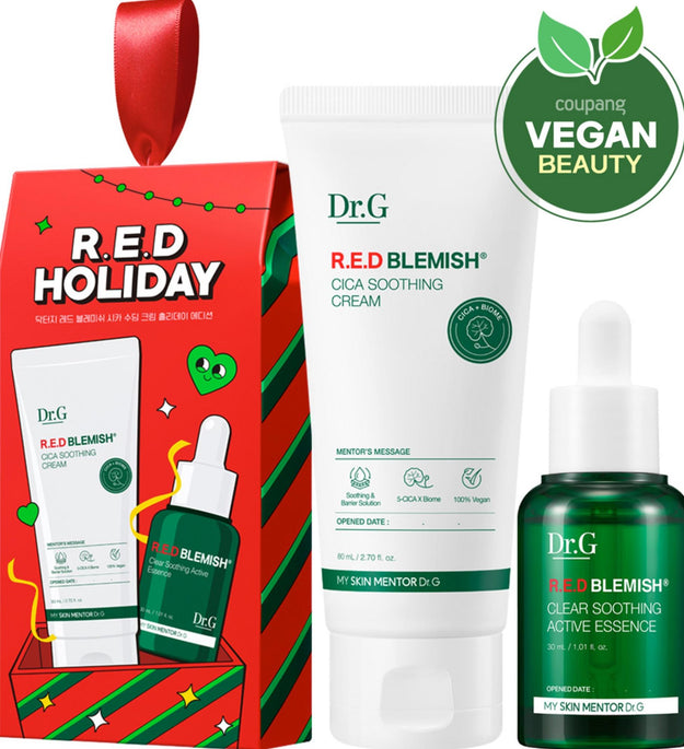 Dr.G Red Blemish Cica Soothing Cream Holiday Edition Set