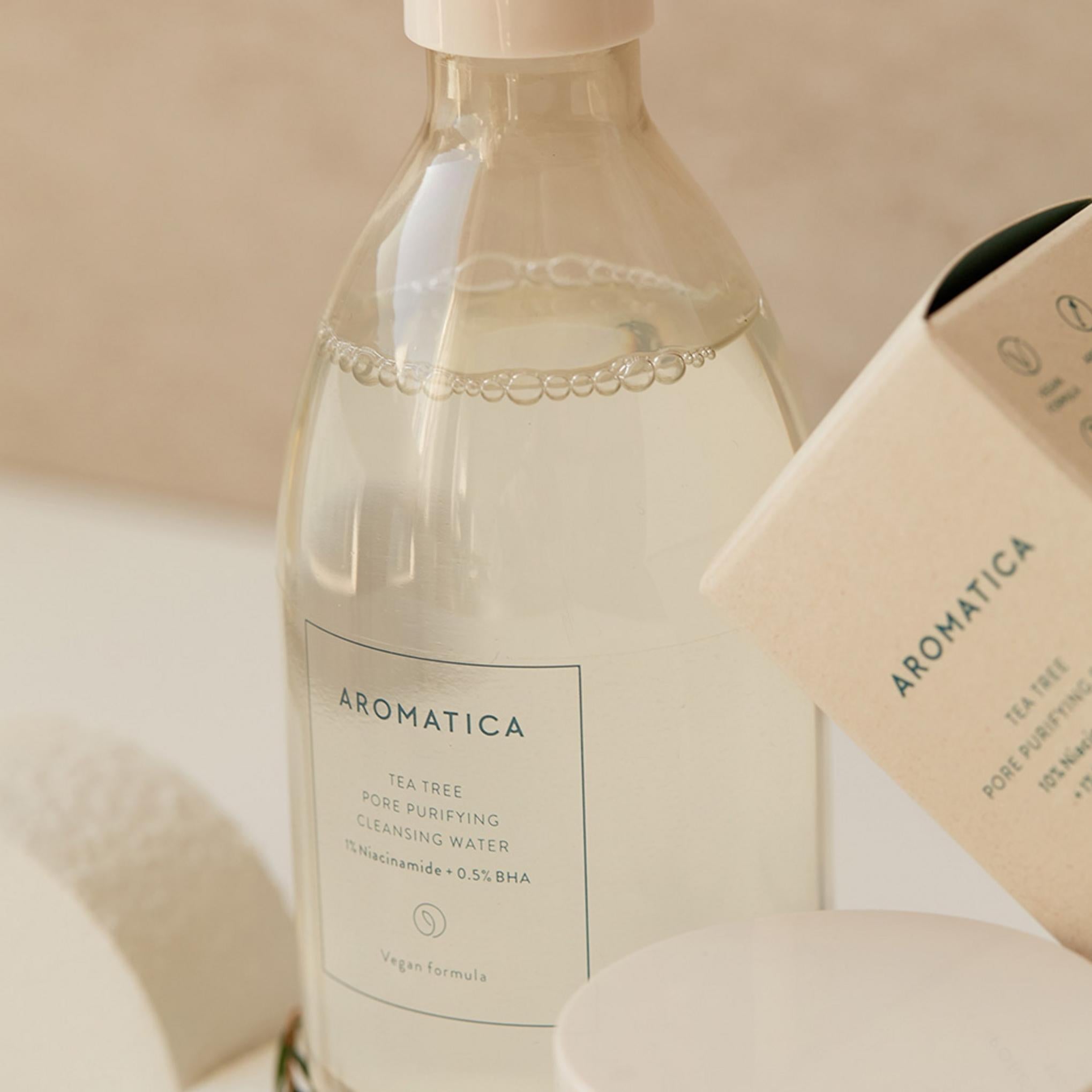 Aromatica Tea Tree Pore Purifying Cleansing Water 1% Niacinamide + 0.5% BHA