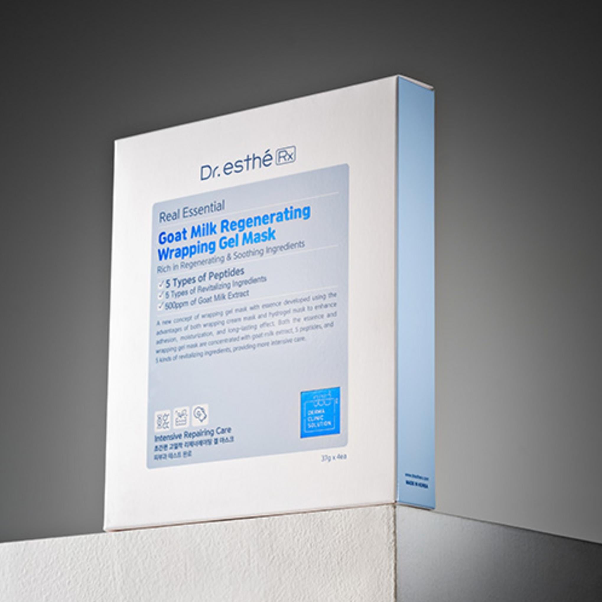 [Dr. Este] Mascarilla Gel Envolvente Regeneradora Leche de Cabra Real 4uds