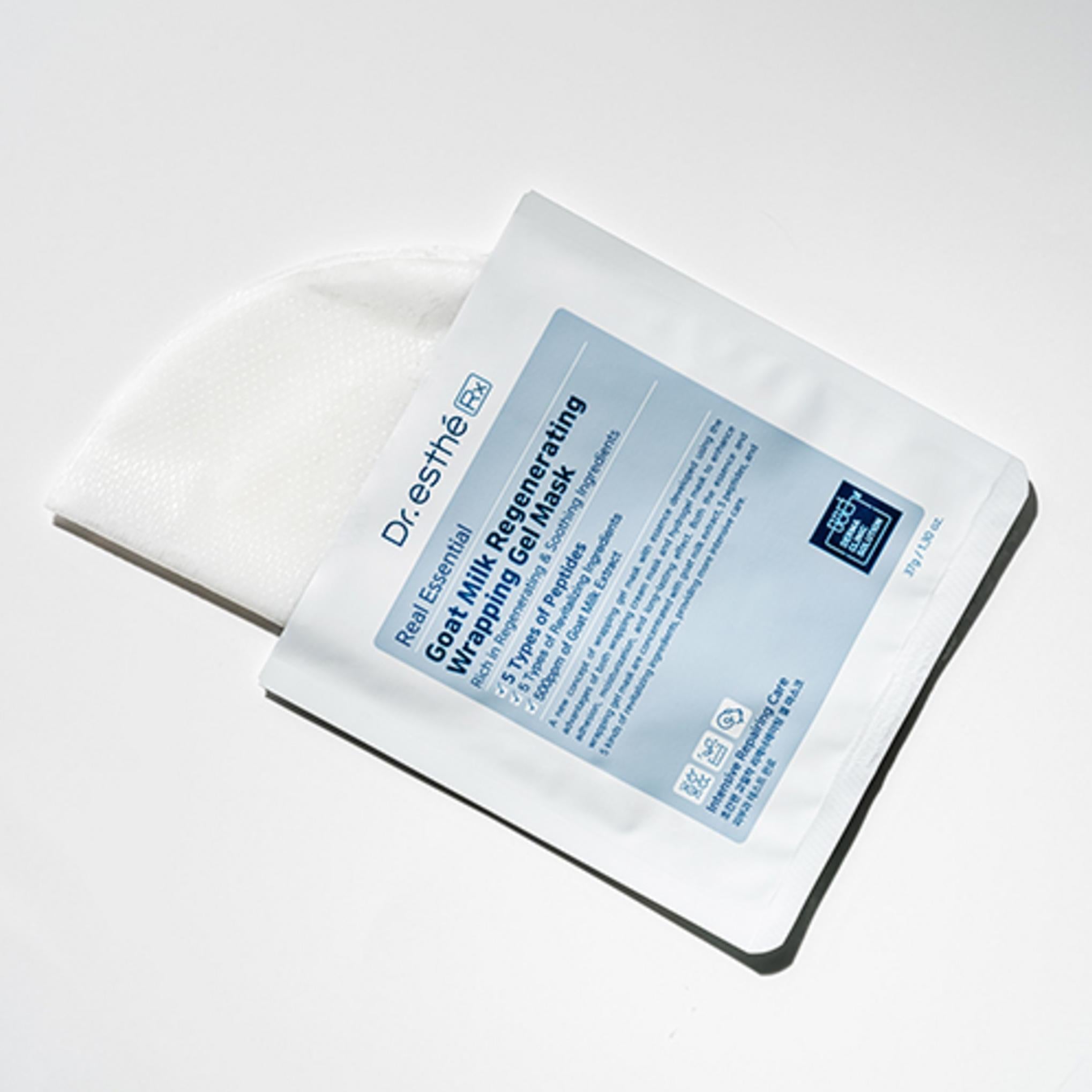 [Dr. Este] Mascarilla Gel Envolvente Regeneradora Leche de Cabra Real 4uds