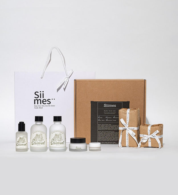 Simes Nordic Birch Birch Skin Care 5-piece Set Toner Essence Moisturizer Moisture Cream Eye Balm
