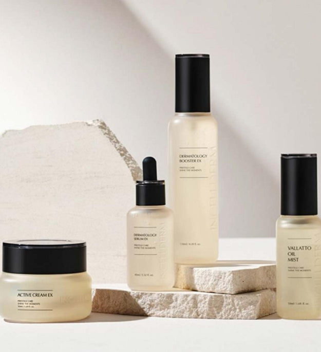 Incellderm 4 tipos de básicos de cosmética (Booster Serum Cream Oil Mist)