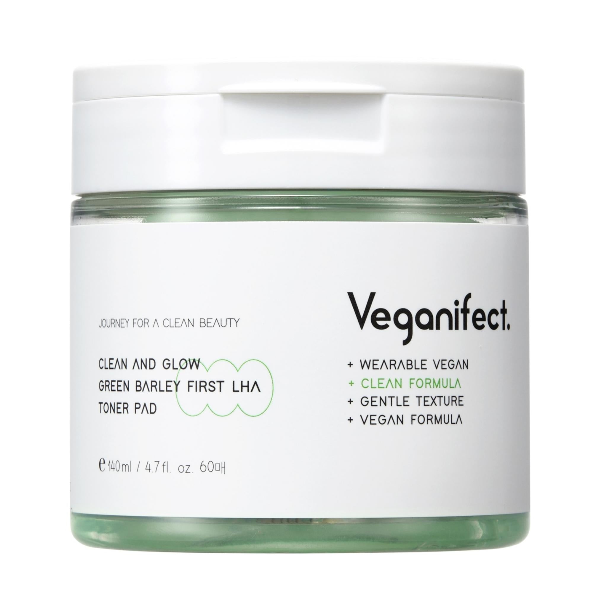 Vegan Effect Green Barley First LHA Tonico Esfoliante con Dischetto 140ml