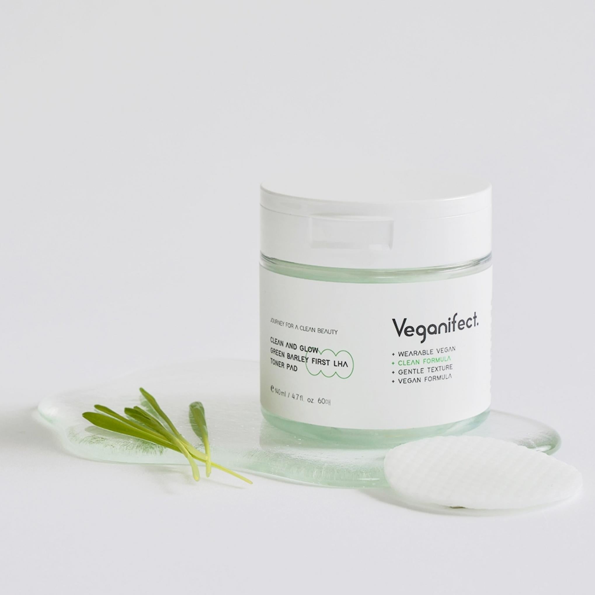 Vegan Effect Green Barley First LHA Tonico Esfoliante con Dischetto 140ml