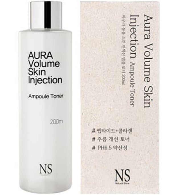Natural Shine Aura Volume Skin Injection Ampoule Toner 200ml