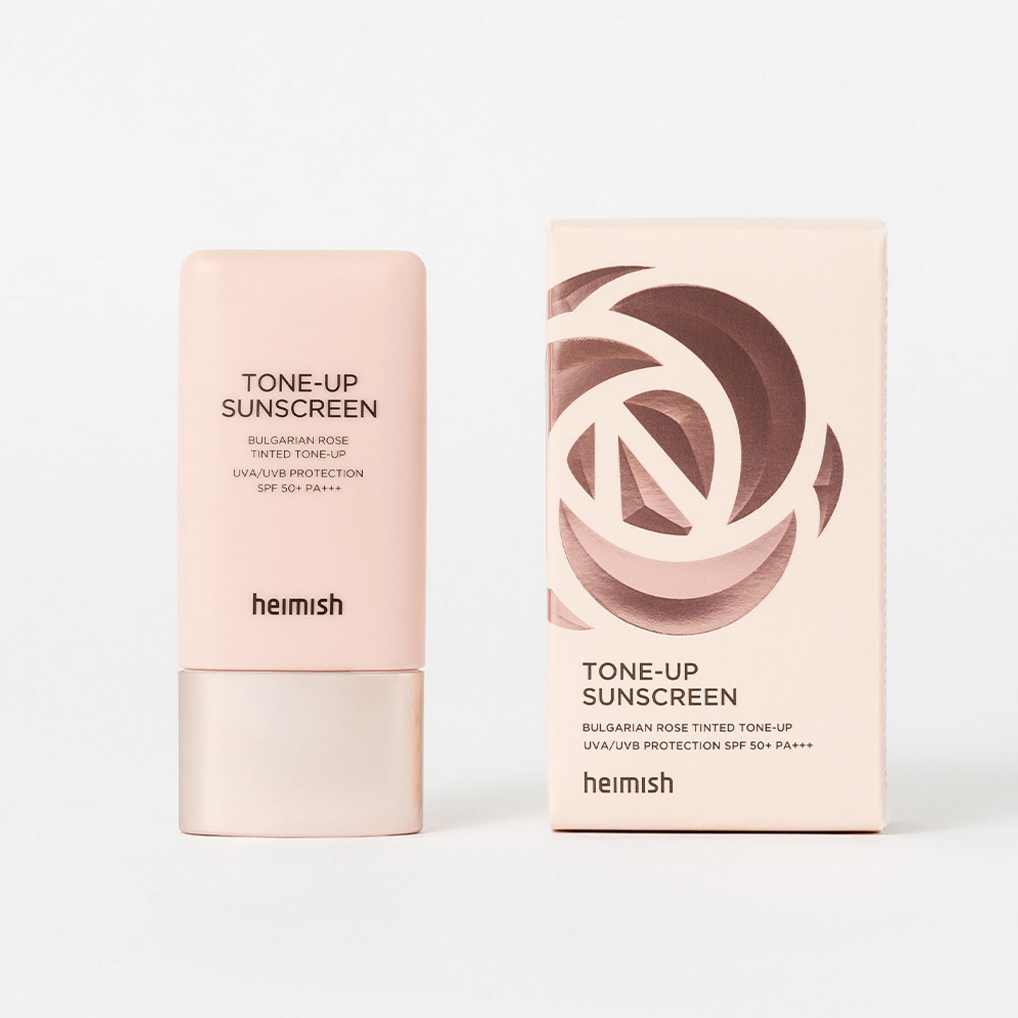 Protector solar tonificante de rosa búlgara Heimish SPF50+ PA+++