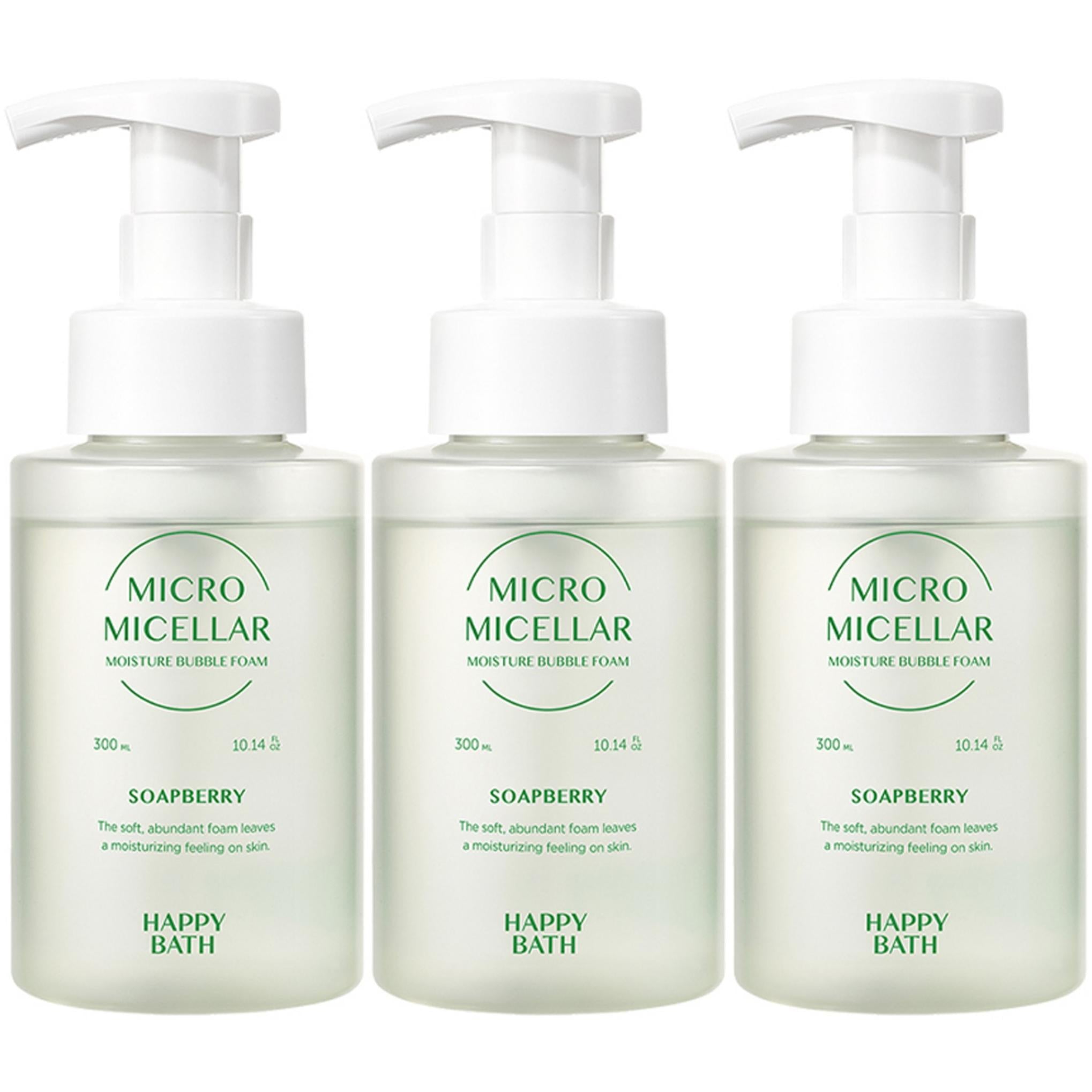 رغوة الفقاعات المرطبة من هابي باث ميكروميسيلا الصابونية