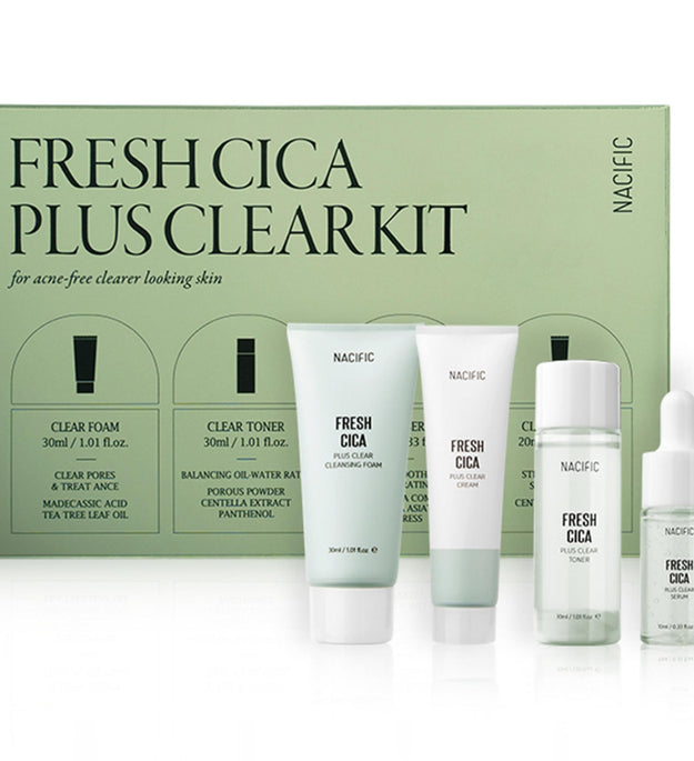 Necipic Fresh Cica Plus Skin Care Clear Kit Travel Set