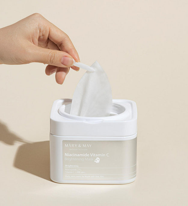 Marienmay Niacinamide Vitamine C Pack Masque Éclaircissant