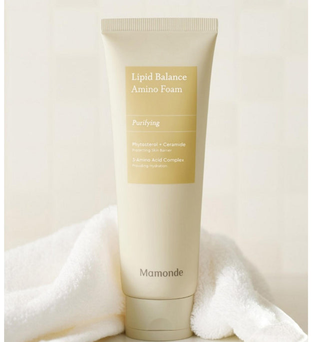 Espuma limpiadora con aminoácidos Lipid Balance de Mamonde