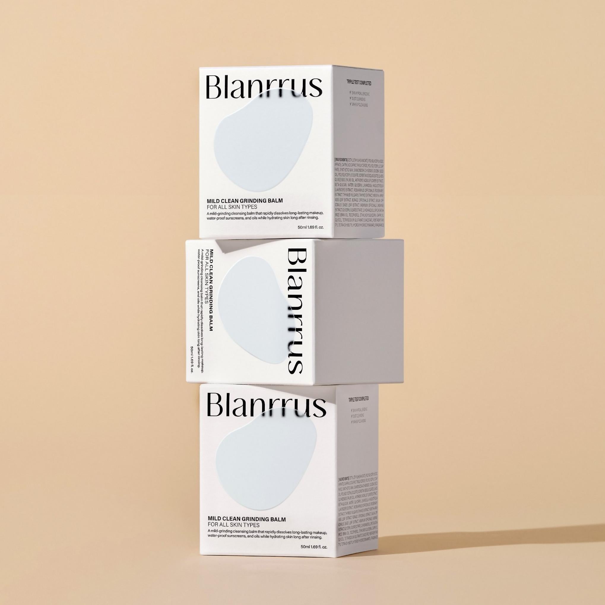 [Blue Rouse] Bálsamo de moagem suave e limpo 50ml Bálsamo de limpeza de maquiagem multifuncional hipoalergênico