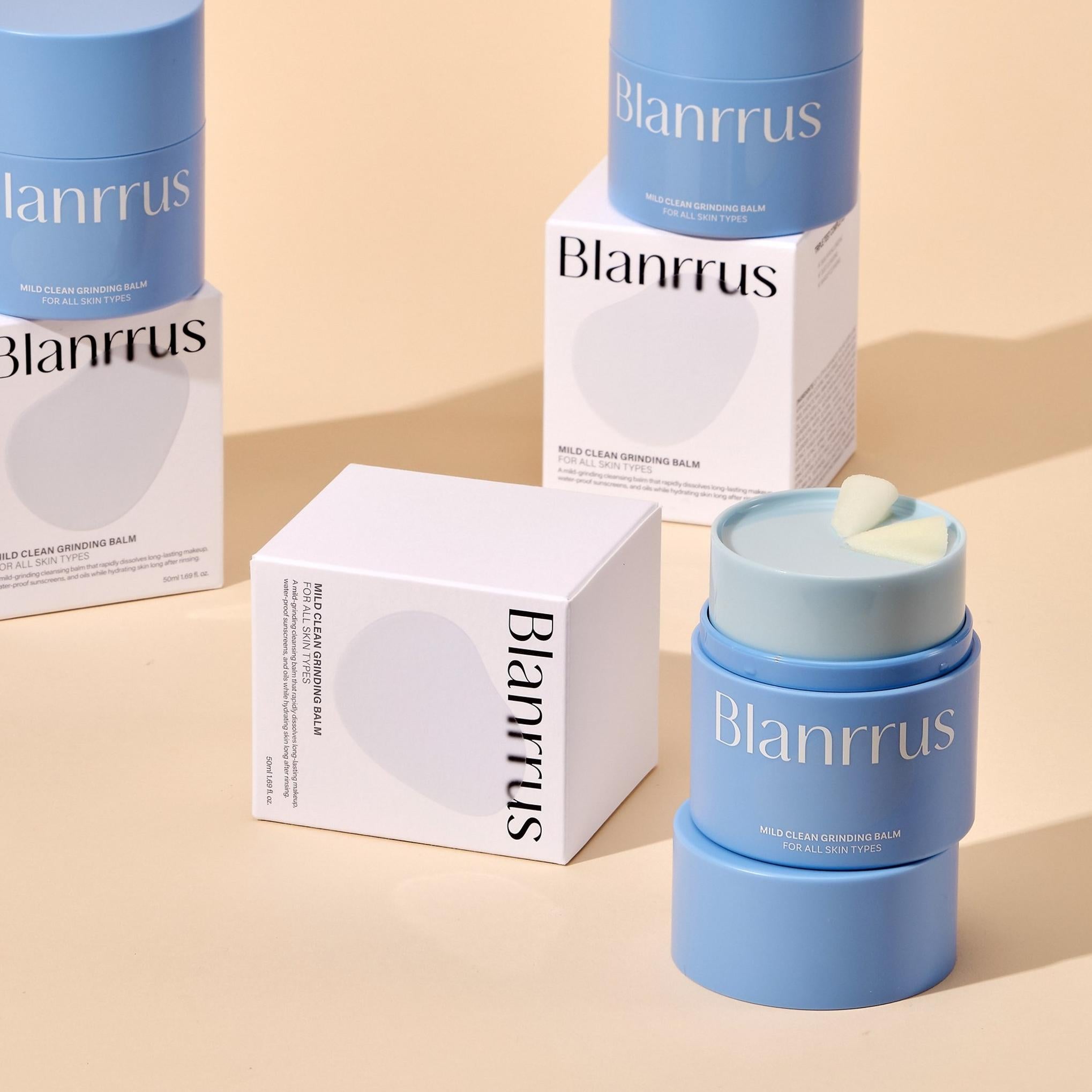 [Blue Rouse] Bálsamo de moagem suave e limpo 50ml Bálsamo de limpeza de maquiagem multifuncional hipoalergênico