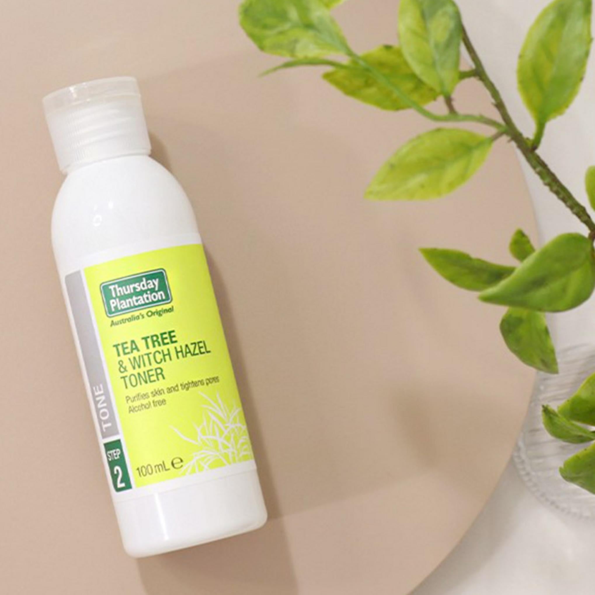 Conjunto Presente de Tónico de Hamamélis e Árvore do Chá 100ml + Creme Facial 65g