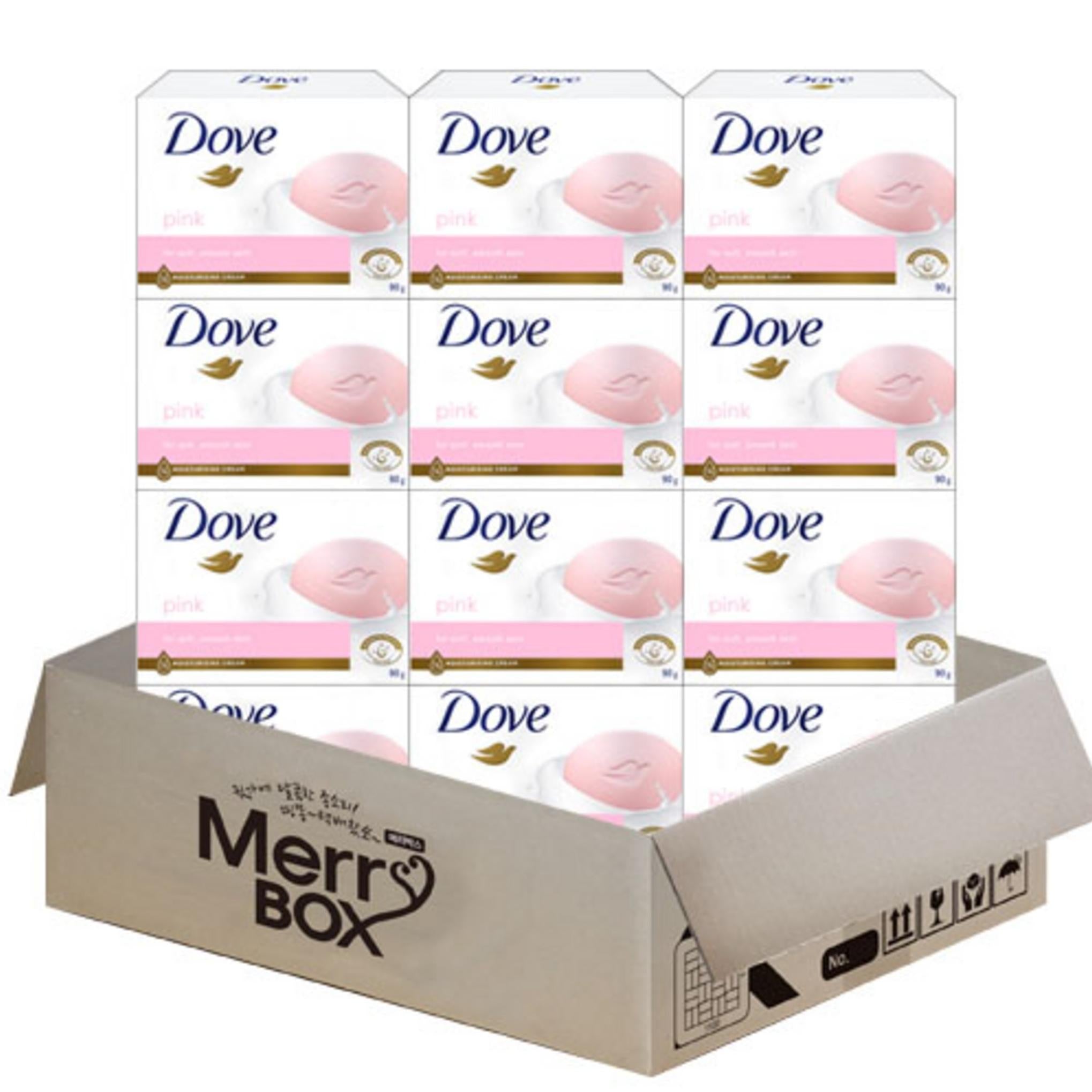 [Merry Box] Мыло Dove Beauty Bar розовое 12 шт.