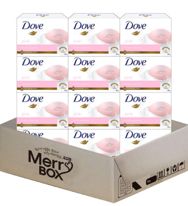 [Merry Box] Dove Sabonete Beauty Bar Rosa 12ea