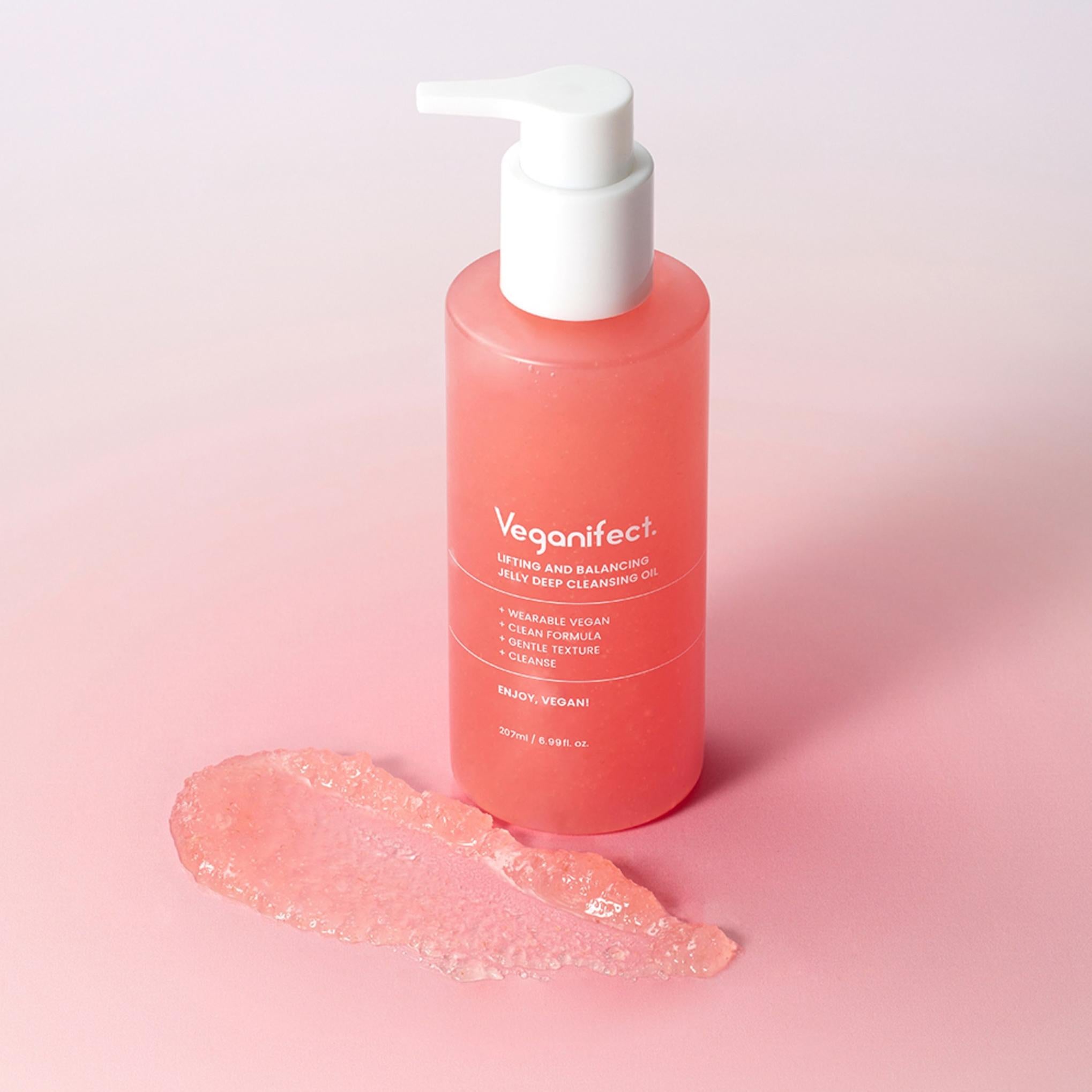 Глубоко очищающее масло Konjac Jelly с эффектом лифтинга и балансировки Vegan Effect