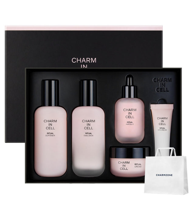 Charmzone Charmincell Ritual Set de cuidado de la piel + Bolsa de compras