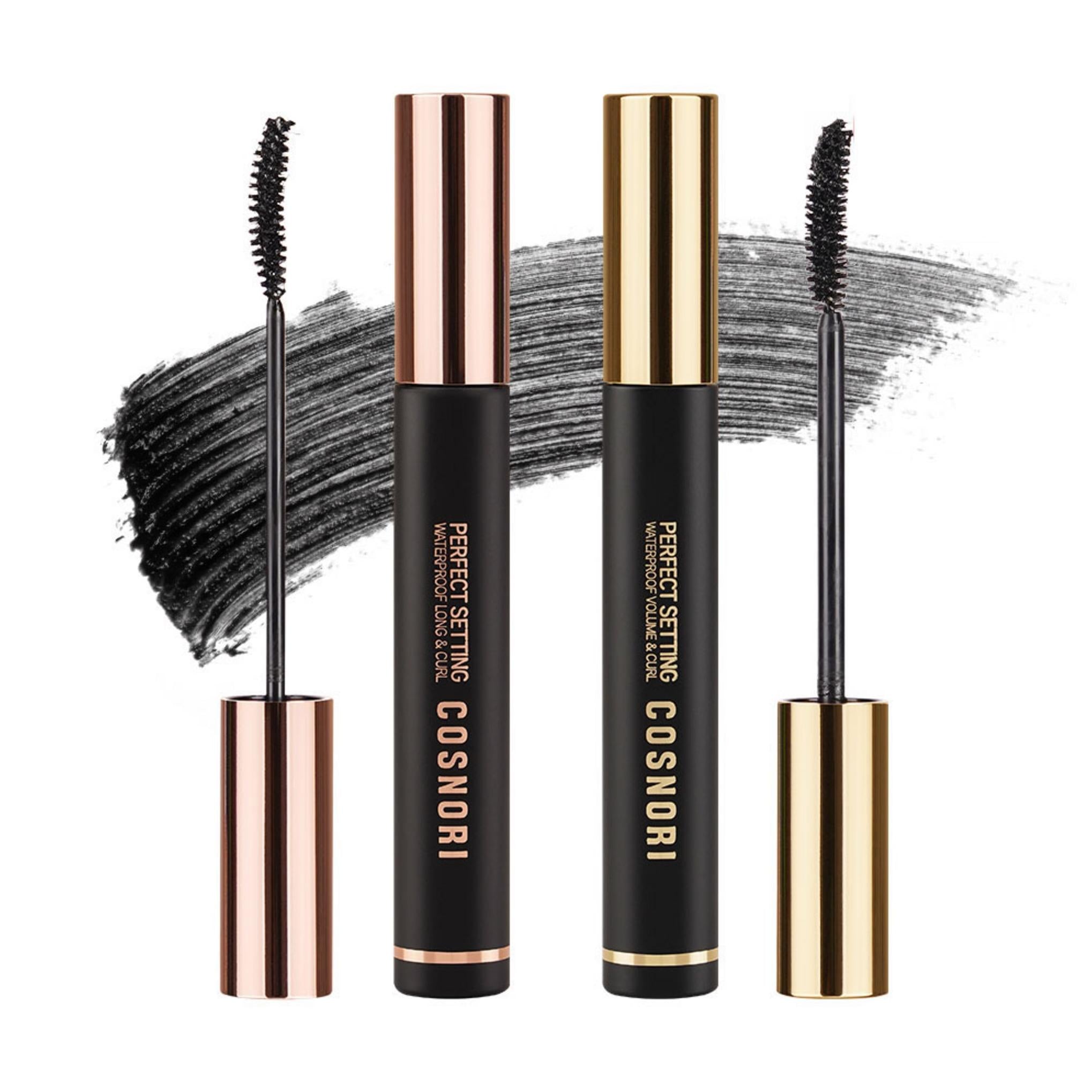 コスノリ パーフェクト セッティング ウォータープルーフ ロング&カール マスカラ 7ml