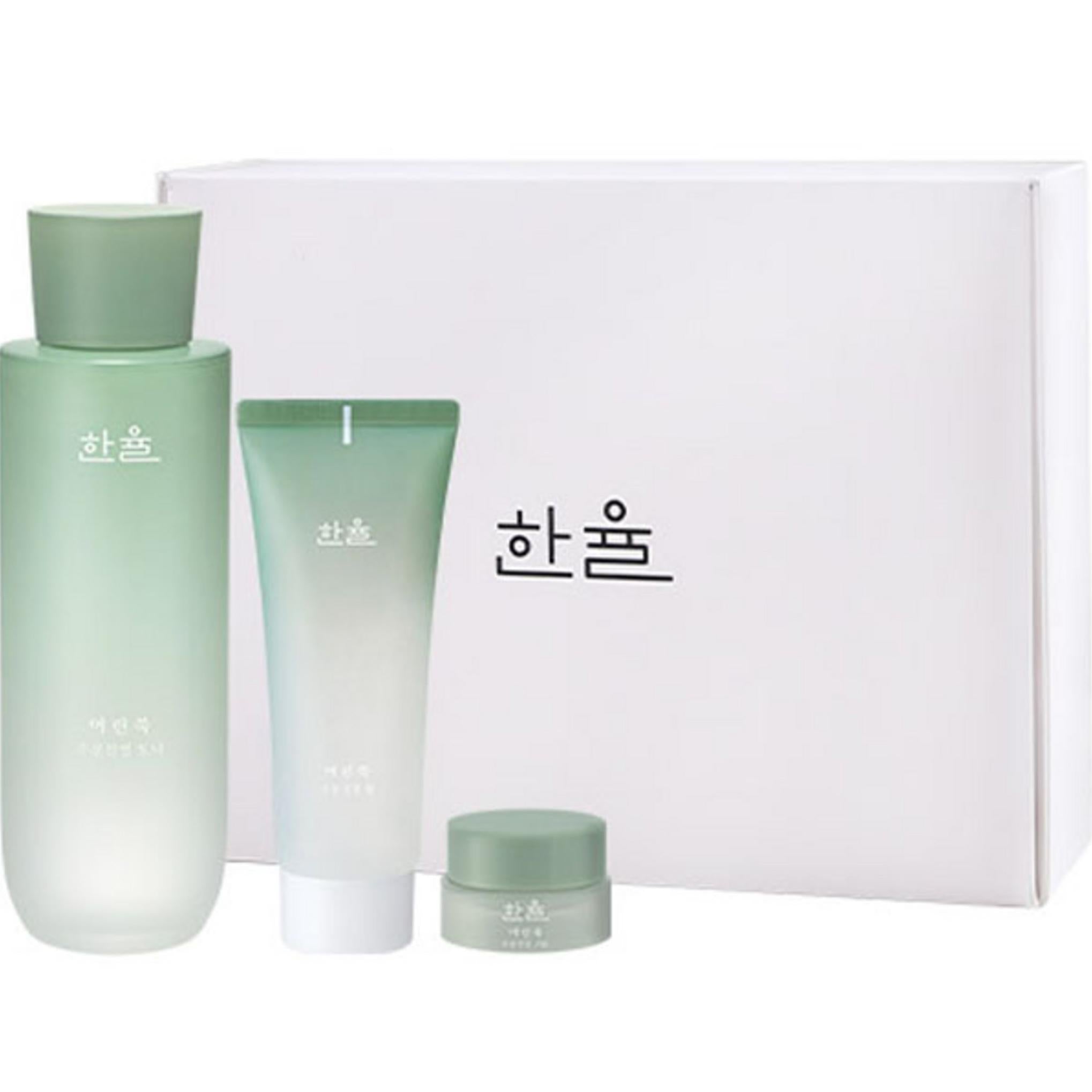 Hanyul Artemisia Moisture Soothing Toner 150ml + Gel 100ml + Cream 10ml Set