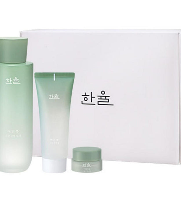 Hanyul Artemisia Moisture Beruhigender Toner 150 ml + Gel 100 ml + Creme 10 ml Set